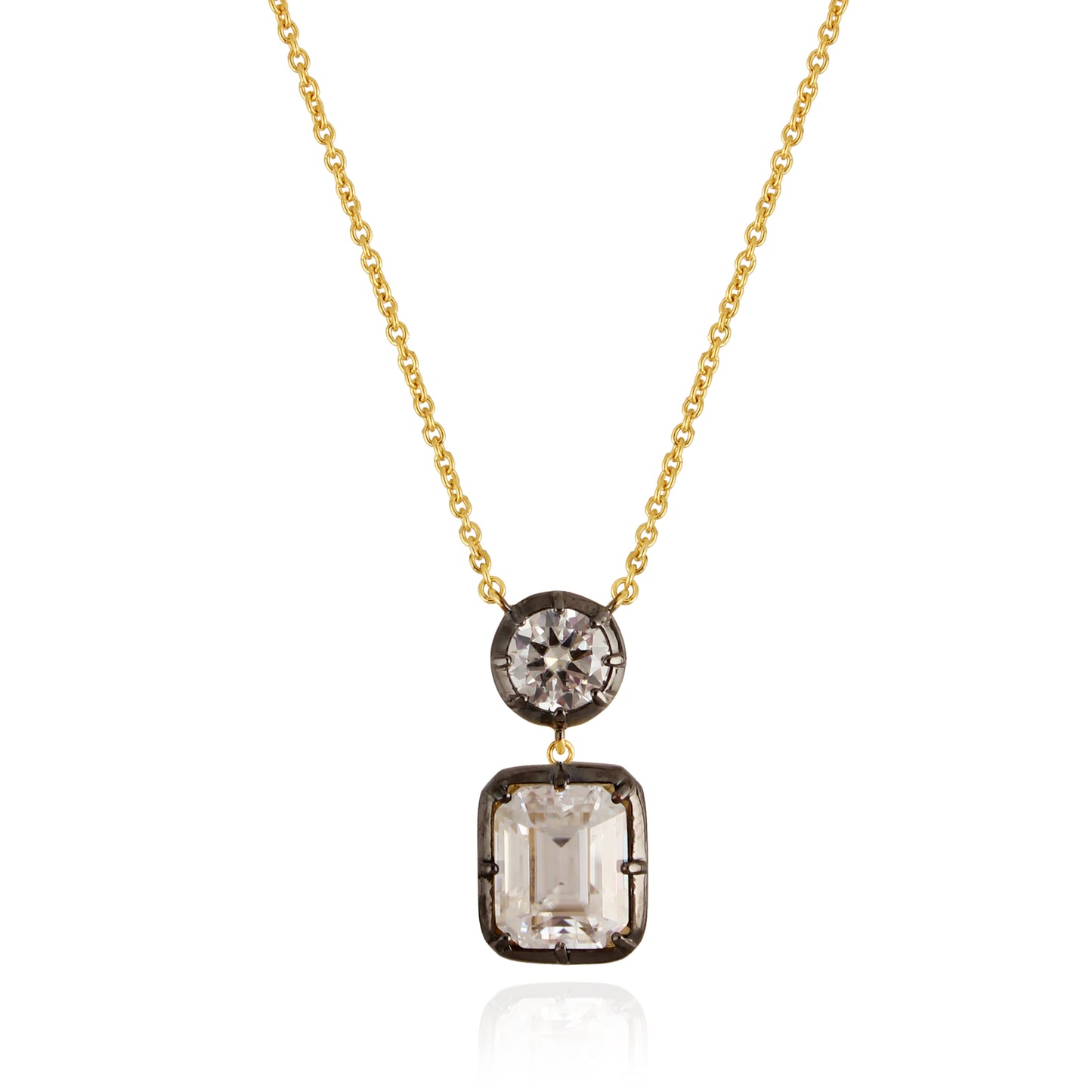 Lumière Moissanite Necklace in Gold