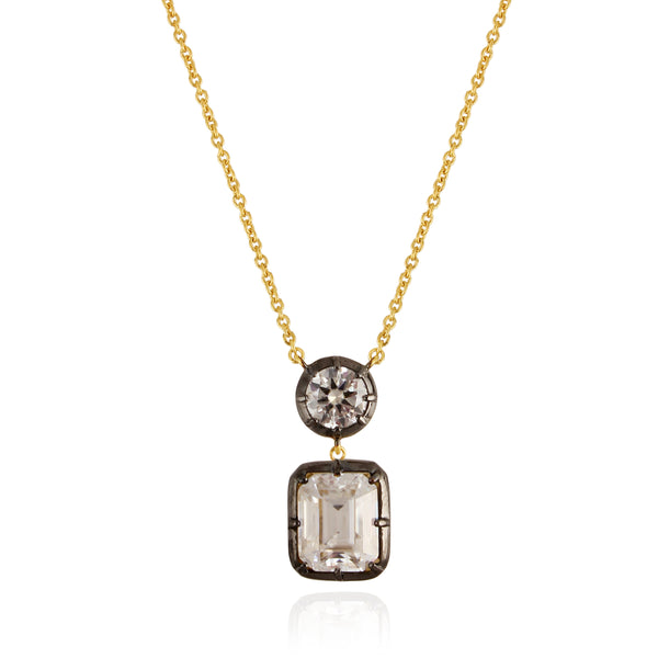 Lumière Moissanite Necklace in Gold