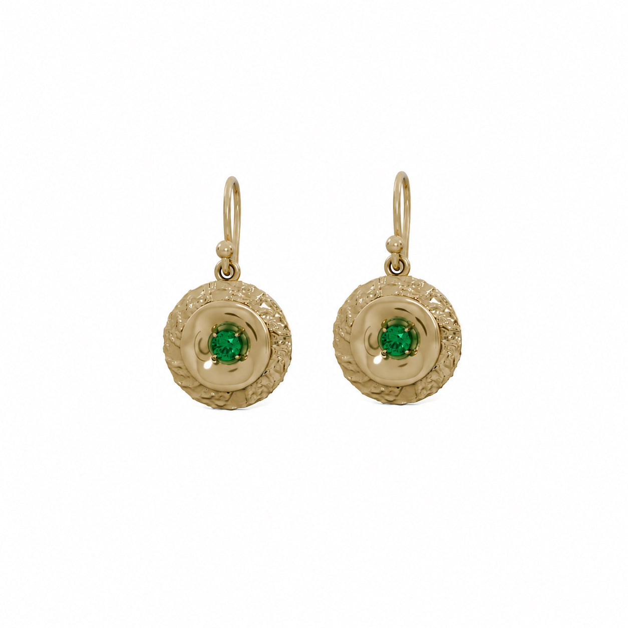 Hammered Halo Earrings