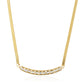 18Kt Yellow Gold Polki Diamond Bar with Smile Necklace Fine Jewellery for Women