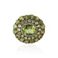 18Kt Yellow Gold With Peridot & Diamond Cocktail Wedding Ring